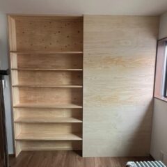 子供部屋に壁を設置