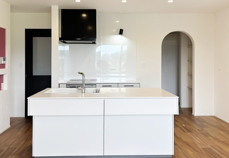 土間スペースのあるこだわりの家