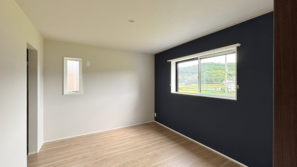 高槻市和モダンな注文住宅：寝室施工事例