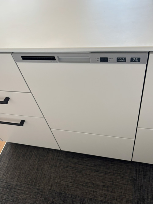 高槻市和モダンな注文住宅：リンナイフロントオープン食洗機